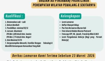 Info Loker! Kospin Jasa Buka Lowongan AO Pinjaman/Frontliner, Penempatan Pemalang dan Sekitarnya