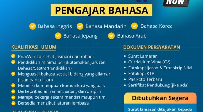 Info Loker! UNISS Kendal Buka Lowongan Pengajar Bahasa, Ini Kualifikasinya