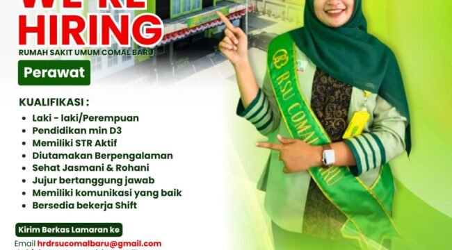 RSU Comal Baru Buka Lowongan Kerja