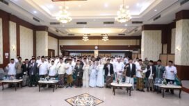 Wakil Ketua DPRD Provinsi Jawa Tengah Mohammad Saleh menghadiri acara “Halalbihalal Ngumpulke Balung Pisah Warga NU se-Jateng” yang digelar di Hotel Pandanaran, Kota Semarang pada Minggu, 19 April 2026 malam.