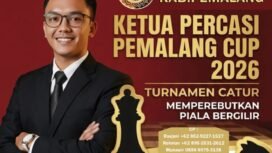 Ketua Percasi Pemalang Cup 2026 Siap Digelar, Hadirkan Turnamen Catur Berhadiah Jutaan Rupiah