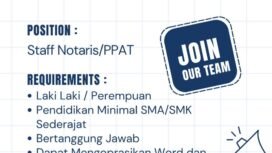 Info Loker! Kantor Notaris/PPAT di Pemalang Buka Lowongan, Minimal Lulusan SMA/SMK