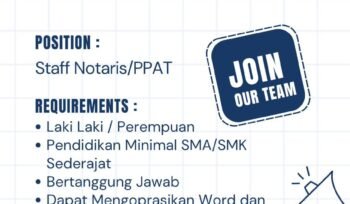 Info Loker! Kantor Notaris/PPAT di Pemalang Buka Lowongan, Minimal Lulusan SMA/SMK