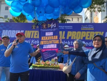 CFD Simpang Lima Semarang Meriah, Kanwil Kemenkum Jateng Jemput Bola Layanan KI di Hari Sedunia
