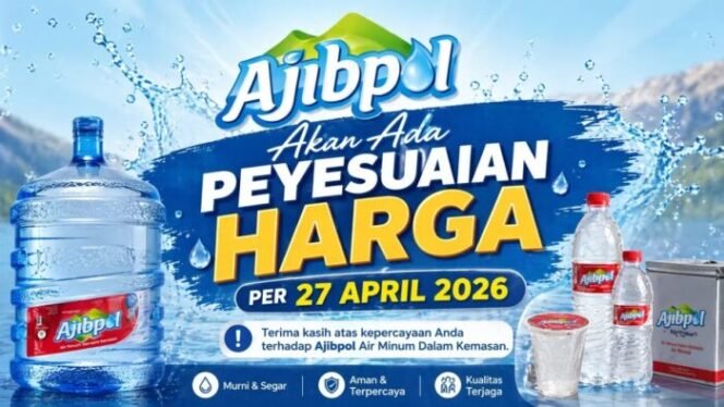 
					Mulai 27 April 2026 Ajibpol Sesuaikan Harga, Konsumen Sambut Positif Refill Lebih Murah