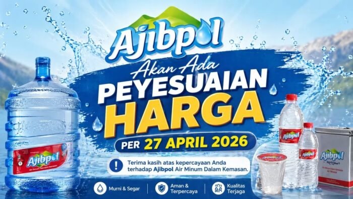 Mulai 27 April 2026 Ajibpol Sesuaikan Harga, Konsumen Sambut Positif Refill Lebih Murah