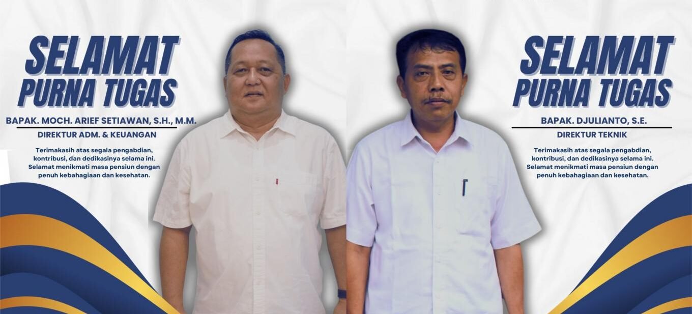 Perumda Tirta Mulia Beri Penghargaan Tinggi kepada Arief Setiawan dan Djulianto