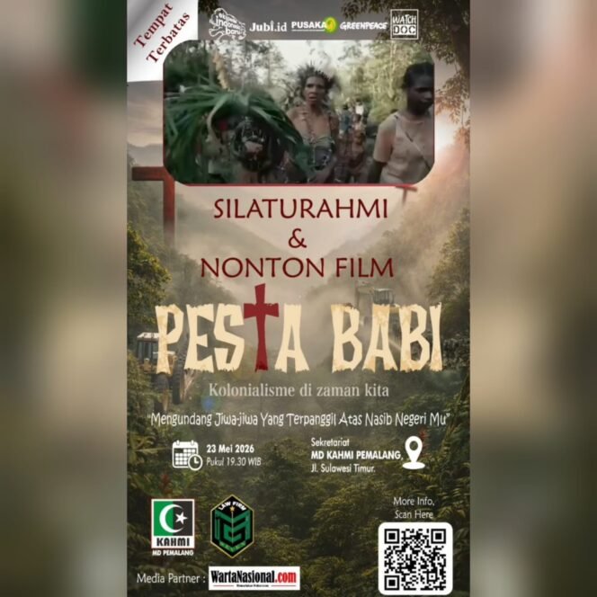 
					Silaturahmi dan Nobar Film Dokumenter 'Pesta Babi' Akan Digelar di Pemalang