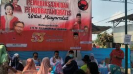 DPC PDI Perjuangan Pemalang Gelar Pengobatan Gratis dan Dapur Marhaen di Petarukan