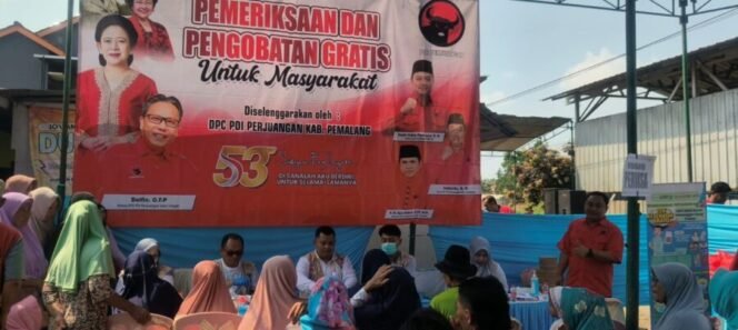
					DPC PDI Perjuangan Pemalang Gelar Pengobatan Gratis dan Dapur Marhaen di Petarukan