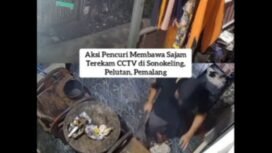 Aksi Pencuri Bersenjata Tajam Terekam CCTV di Sonokeling Pelutan Pemalang, Warga Diminta Waspada