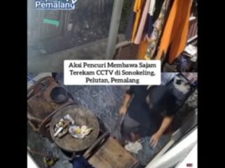 Aksi Pencuri Bersenjata Tajam Terekam CCTV di Sonokeling Pelutan Pemalang, Warga Diminta Waspada