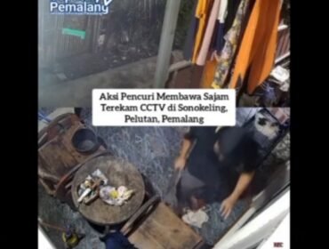 Aksi Pencuri Bersenjata Tajam Terekam CCTV di Sonokeling Pelutan Pemalang, Warga Diminta Waspada