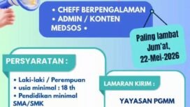 Info Loker! Lowongan Kerja Dapur SPPG Kota Semarang, Butuh Chef dan Admin Medsos