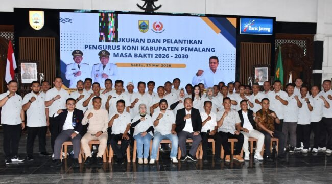 Pengurus KONI Pemalang 2026-2030 Resmi Dikukuhkan, Aris Ismail Harap Prestasi Olahraga Meningkat