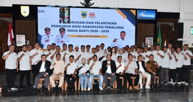 
					Pengurus KONI Pemalang 2026-2030 Resmi Dikukuhkan, Aris Ismail Harap Prestasi Olahraga Meningkat