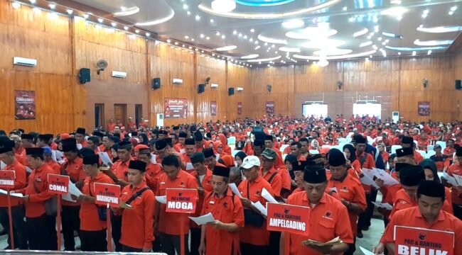 Dewan Pimpinan Cabang (DPC) PDI Perjuangan Kabupaten Pemalang resmi menetapkan 14 Ketua Pengurus Anak Cabang (PAC) hasil Musyawarah Anak Cabang (Musancab) serentak yang digelar di RGP Pemalang Convention Center, pada Selasa (26/5/2026).