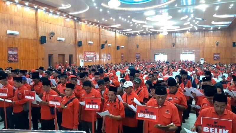 Dewan Pimpinan Cabang (DPC) PDI Perjuangan Kabupaten Pemalang resmi menetapkan 14 Ketua Pengurus Anak Cabang (PAC) hasil Musyawarah Anak Cabang (Musancab) serentak yang digelar di RGP Pemalang Convention Center, pada Selasa (26/5/2026).