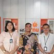 Foto Bersama : Catur Sujatmiko selaku Fund and Transaction Manager serta Cindy Farah Noor Destika selaku Relationship Manager Funding and Transaction (RMFT) BRI cabang Pemalang berkunjung ke Lazismu Pemalang 