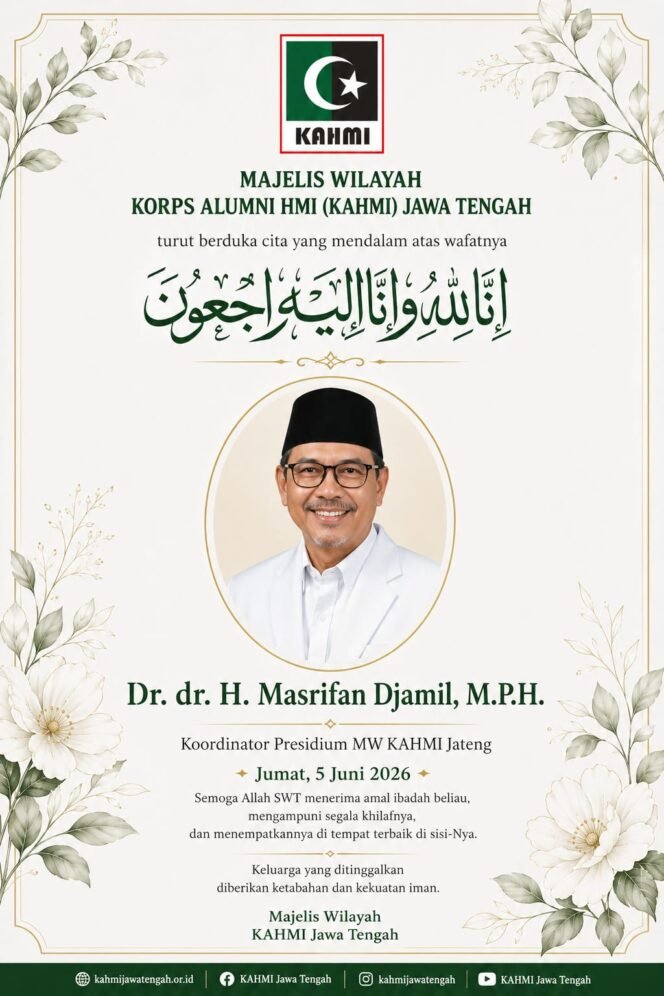 
					Innalillahi! KAHMI Jateng Berduka, Dr. Masrifan Djamil Wafat, Tokoh Kesehatan dan Dakwah