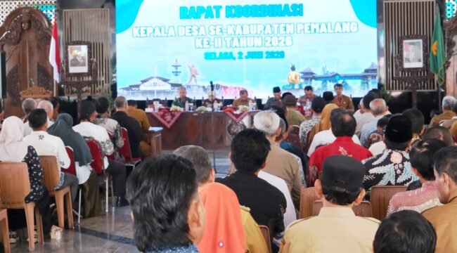 Rakor Kepala Desa Pemalang 2026, Bupati Anom Tegaskan Kondusivitas dan Netralitas Pilkades