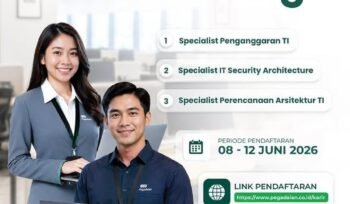 PT Pegadaian Buka Rekrutmen Tiga Posisi Strategis TI, Pendaftaran Dibuka hingga 12 Juni 2026