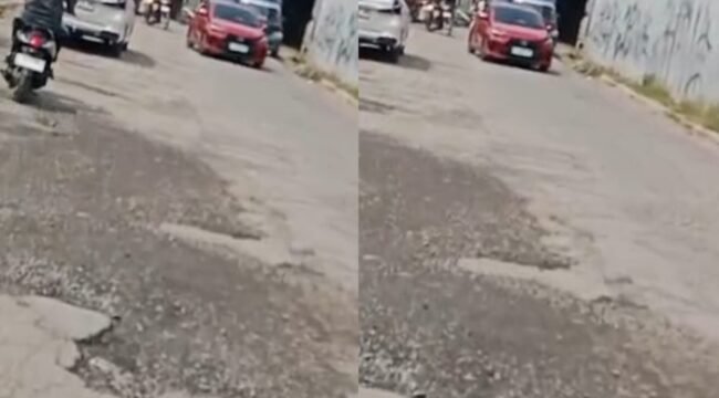 Jalan di Depan Stasiun Pemalang Rusak, Pengendara Harus Ekstra Hati-hati