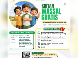 Pegadaian Kanwil XI Semarang Gelar Khitan Massal Gratis 2 Juli 2026, Terbuka untuk Semua Usia