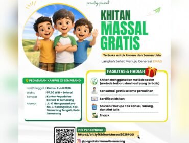 Pegadaian Kanwil XI Semarang Gelar Khitan Massal Gratis 2 Juli 2026, Terbuka untuk Semua Usia