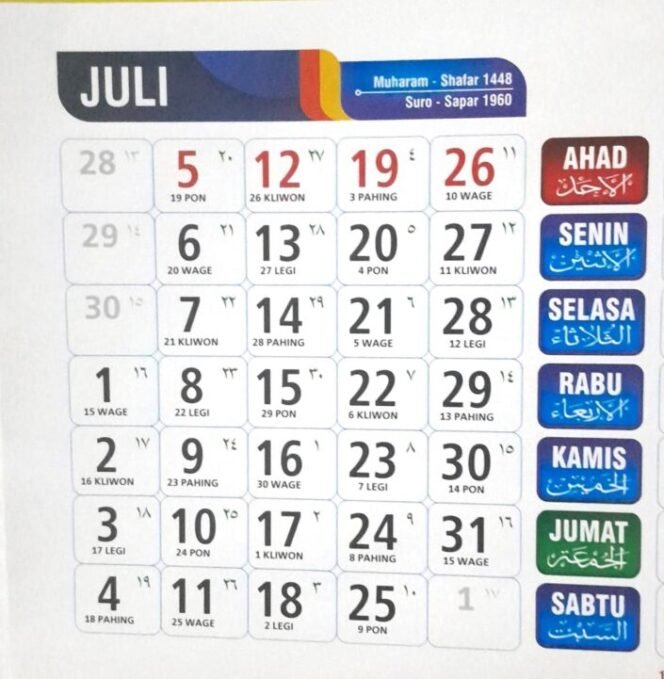 
					Catat! Daftar Hari Penting Bulan Juli 2026, Ada Hari Anak Nasional hingga Hari Bhayangkara