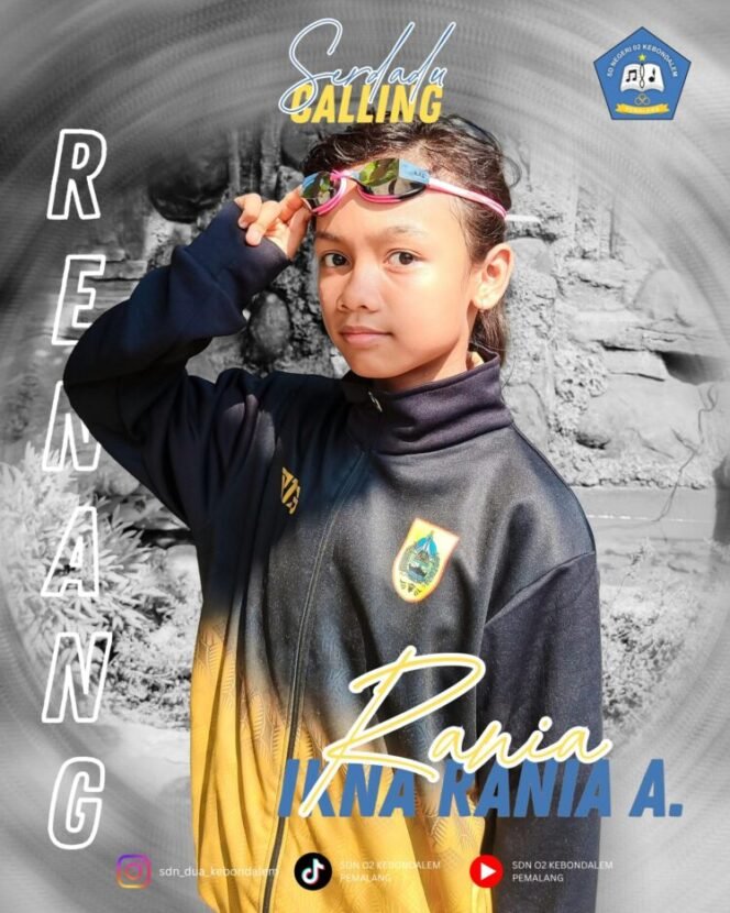
					Bangga! Ikna Rania Azahra dari SDN 02 Kebondalem Masuk Tim Renang POPDA Jateng 2026