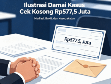 Ilustrasi - Kasus Cek Kosong Rp577,5 Juta