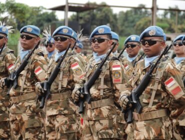 Prajurit Yonzipur 4/TK Raih UN Medal dalam Misi Perdamaian PBB di Afrika Tengah