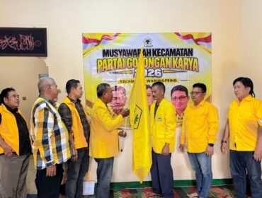 Sahroni Resmi Terpilih Secara Aklamasi Ketua PK Golkar Warungpring