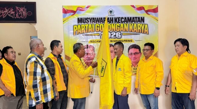 Sahroni Resmi Terpilih Secara Aklamasi Ketua PK Golkar Warungpring