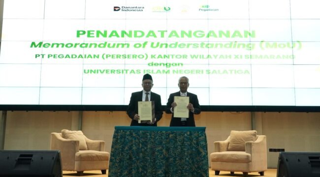 Pegadaian Kanwil XI Semarang dan UIN Salatiga Teken MoU, Perkuat Literasi Keuangan dan Kompetensi Mahasiswa