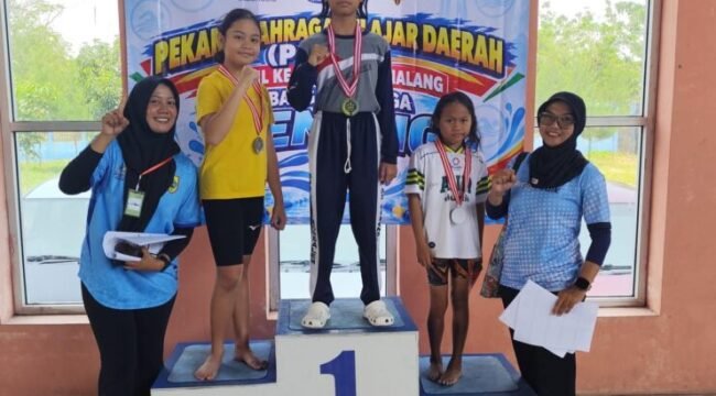 Bangga! Ikna Rania Azzahra Bersinar di Kejuaraan Renang Kecamatan Pemalang, Borong Tiga Gelar Juara