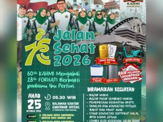 KAHMI Jateng Akan Gelar Jalan Sehat Milad ke-60, Siapkan Hadiah Sepeda Listrik dan Emas Antam