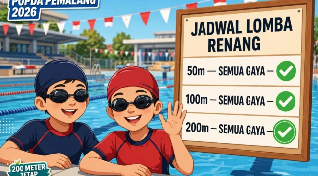 Sempat Jadi Sorotan, Panpel Tegaskan Nomor Renang 200 Meter Tetap Dilombakan di POPDA Pemalang 2026